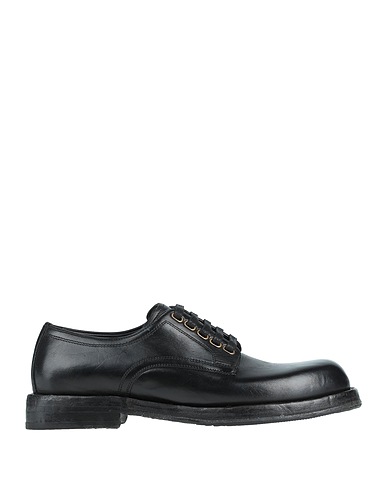 DOLCE&GABBANA Laced shoes Black 100% Calfskin