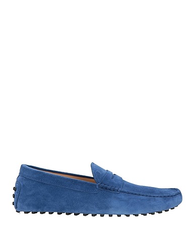 TOD'S Loafers Blue Soft Leather