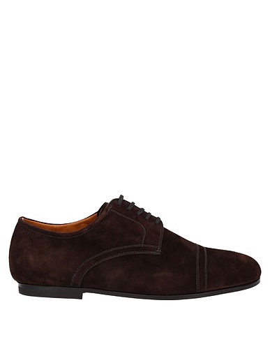 BALLY Laced shoes Dark brown Calfskin