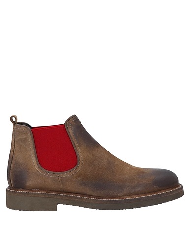 EXTON Ankle boot Khaki Leather