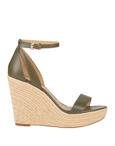 MICHAEL MICHAEL KORS Εσπαντρίγια KIMBERLY WEDGE
 Στρατιωτικό πράσινο 100% Δέρμα βοοειδών