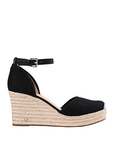 MICHAEL MICHAEL KORS Espadrilles KENDRICK WEDGE
 Black 55% Linen, 45% Cotton