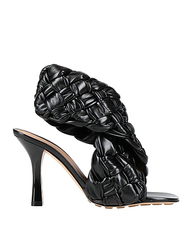 BOTTEGA VENETA Sandals Black Lambskin