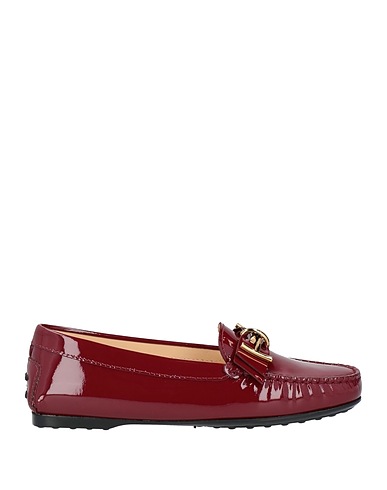TOD'S Loafers Burgundy Leather