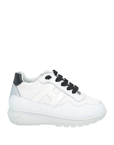 HOGAN Sneakers JUNIOR Λευκό Δέρμα, Ίνες υφασμάτων