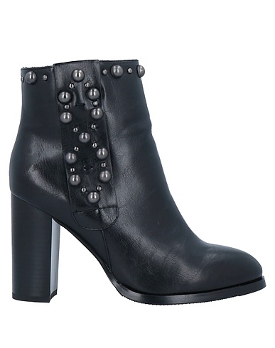 LUCIANO BARACHINI Ankle boot Black Textile fibers