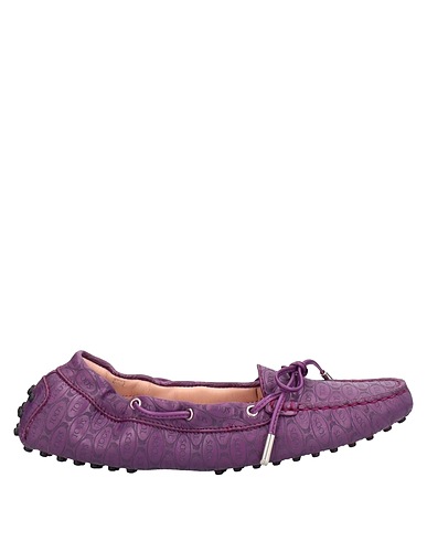 TOD'S HAPPY MOMENTS by ALBER ELBAZ Loafers Purple Soft Leather