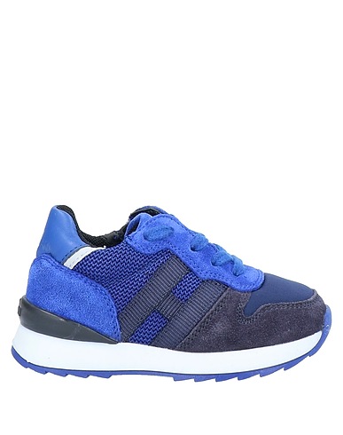HOGAN Sneakers Midnight blue Leather, Textile fibers