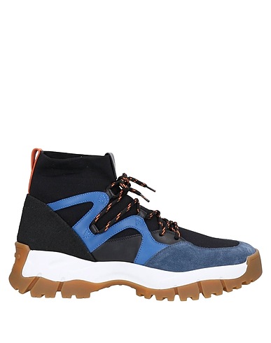 TOD'S Sneakers Slate blue Textile fibres, Leather