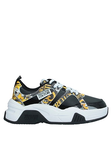VERSACE JEANS COUTURE Sneakers Black Soft Leather