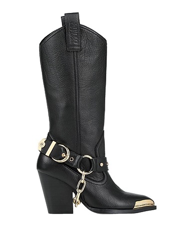 VERSACE JEANS COUTURE Boots Black Soft Leather