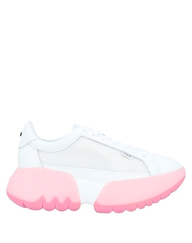 RUCOLINE Sneakers White Leather, Textile fibers