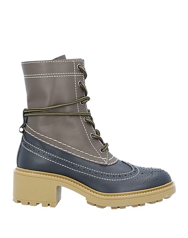 CHLOÉ Stiefelette Grau Leder