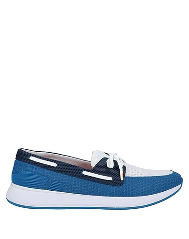 SWIMS Loafers Blue Textile fibers, Rubber