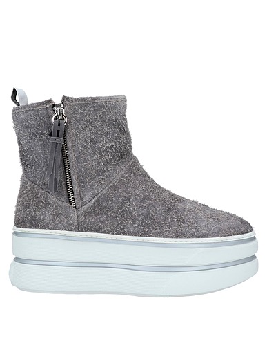 HOGAN Stiefelette Grau Leder