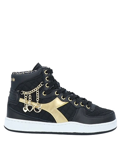 DIADORA Sneakers Black Leather, Textile fibres