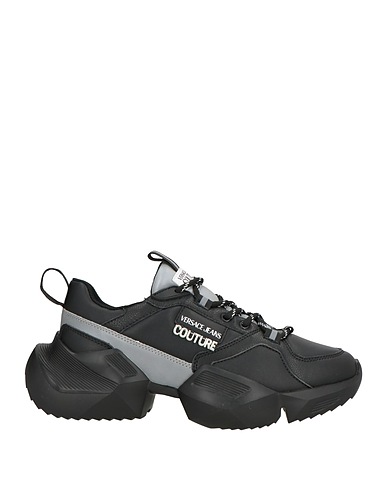 VERSACE JEANS COUTURE Sneakers Nero Fibre tessili, Pelle