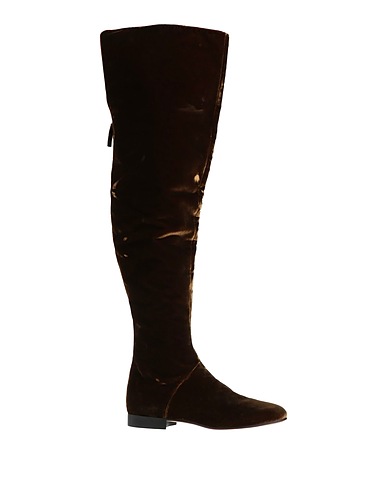 ALBERTA FERRETTI Stivali Marrone Fibre tessili