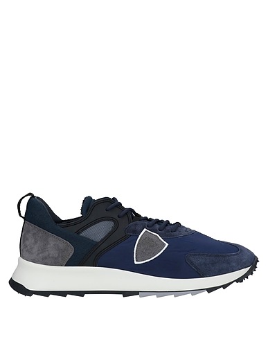 PHILIPPE MODEL Sneakers Midnight blue Leather, Textile fibers