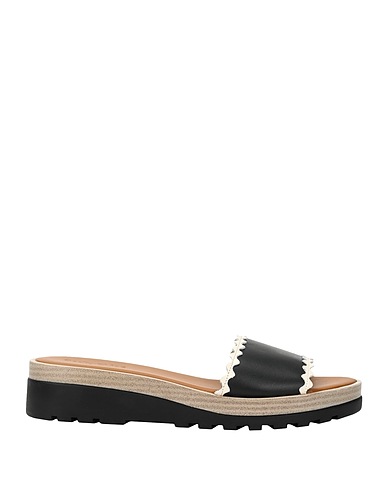 SEE BY CHLOÉ Sandals ROBIN WEDGE              
 Black Calfskin