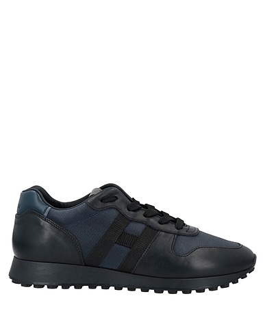 HOGAN Sneakers Midnight blue Leather, Textile fibers