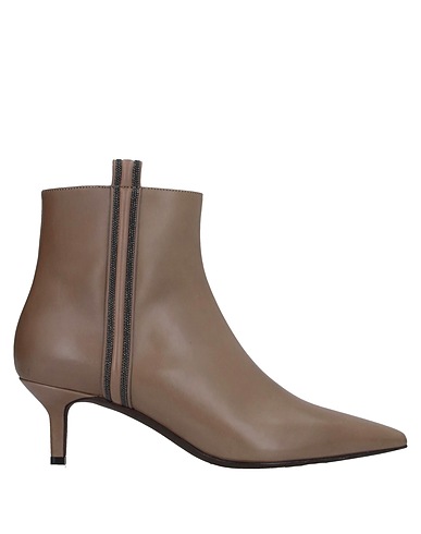 BRUNELLO CUCINELLI Ankle boot Khaki Leather