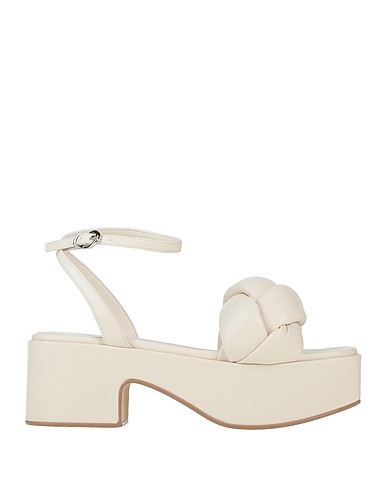 JEFFREY CAMPBELL Sandals Ivory Textile fibres