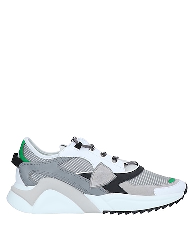 PHILIPPE MODEL Sneakers Light grey Leather, Textile fibers