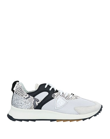 PHILIPPE MODEL Sneakers Light grey Leather, Textile fibers