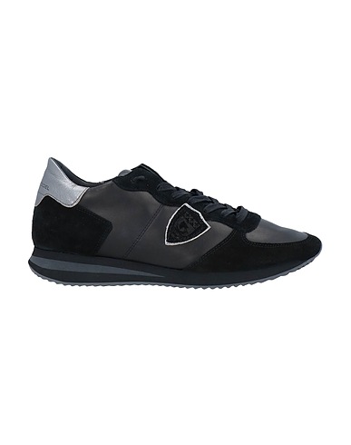 PHILIPPE MODEL Sneakers Nero Pelle di vitello, Fibre tessili