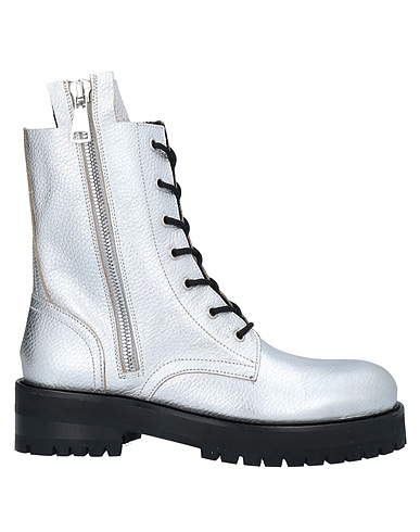 DONDUP Stiefelette Silber Leder