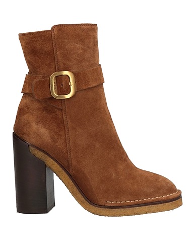 TOD'S Μποτάκι Χακί Δέρμα