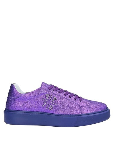 PHILIPP PLEIN Sneakers Purple Leather