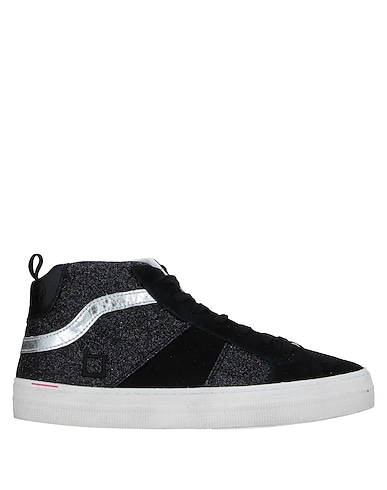 D.A.T.E. Sneakers Black Soft Leather, Other Fibres