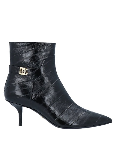 DOLCE&GABBANA Ankle boot Black 100% Leather