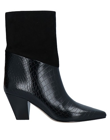 JIMMY CHOO ショートブーツ ブラック 革（なめし加工）