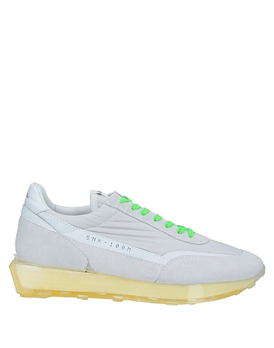 RBRSL RUBBER SOUL Sneakers Light grey Soft Leather, Textile fibres