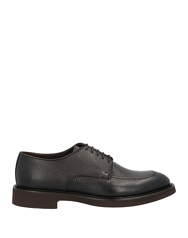 DOUCAL'S Laced shoes Dark brown Leather