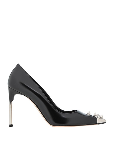 MCQUEEN Court Black Soft Leather, Metal
