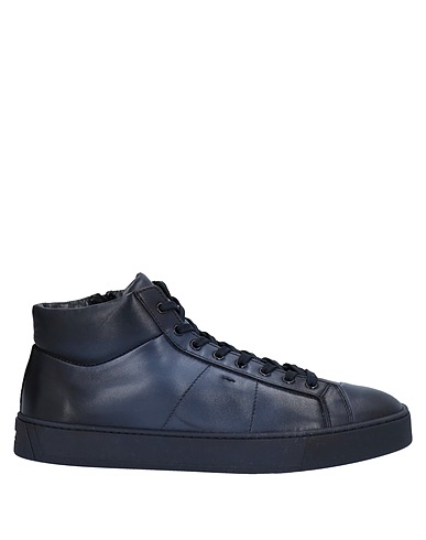 SANTONI Sneakers Midnight blue Leather
