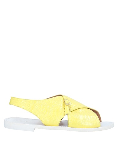 L' AUTRE CHOSE Sandals Pastel yellow Leather