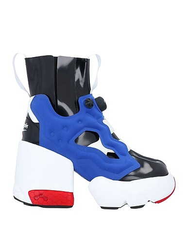 MAISON MARGIELA x REEBOK Ankle boot Black Soft Leather, Textile fibres