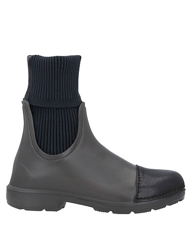 IXOS Ankle boot Dark brown Leather, Rubber, Textile fibres