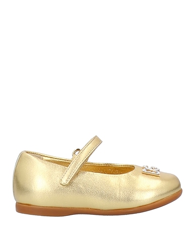 DOLCE&GABBANA Formal shoes Gold Soft Leather