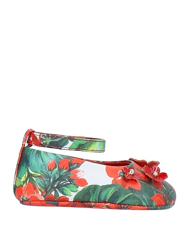 DOLCE&GABBANA Newborn shoes Red Soft Leather