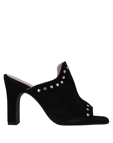 PAOLA FERRI Sandals Black Leather