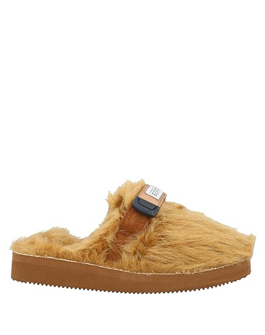 SUICOKE Mules and clogs Camel Acrylic, Nylon