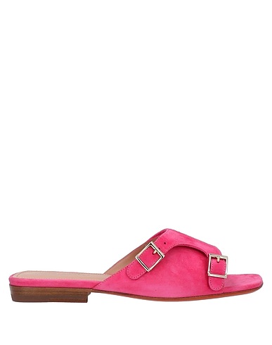SANTONI Sandals Fuchsia Leather