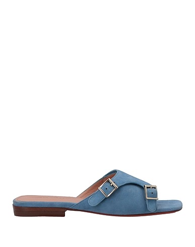 SANTONI Sandals Pastel blue Leather