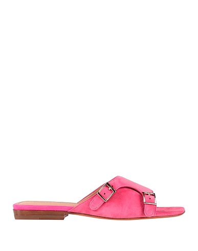 SANTONI Sandals Magenta Leather